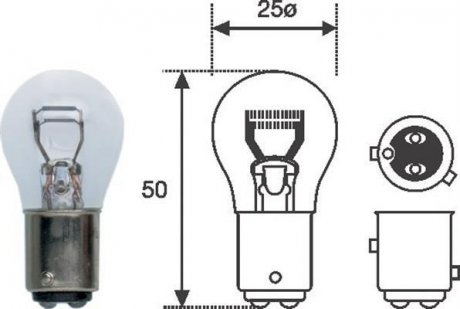 Лампа R2 MAGNETI MARELLI P214W12 (фото 1)