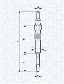 Свічка розжарювання MAGNETI MARELLI UC01F