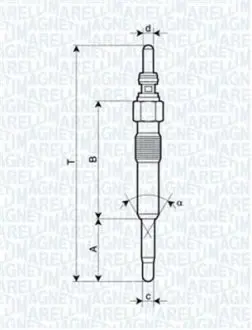 Свічка розжарювання MAGNETI MARELLI UC31A