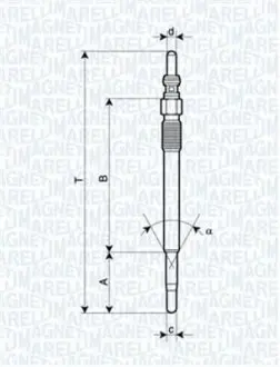 Свічка розжарювання MAGNETI MARELLI UY2A