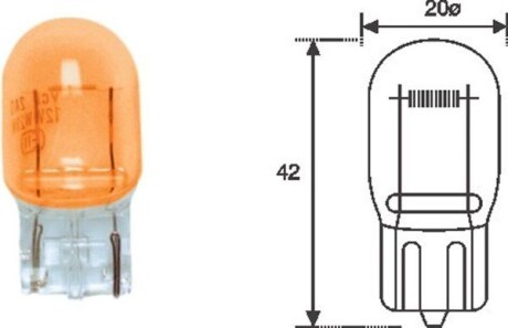 ЛАМПА - WY21W MAGNETI MARELLI WY21W12V