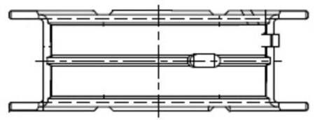 Полукольцо коленчатого вала (1шт) MAHLE / KNECHT 001FL21834000