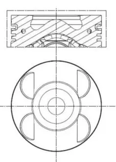 Поршень MAHLE / KNECHT 001 PI 00105 002 (фото 1)