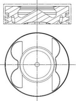 Поршень MB Sprinter 3.0CDI (OM642.884/OM642.896/OM642.898/OM642.899) 06- (83mm/STD) (cyl.1-3) MAHLE MAHLE / KNECHT 001 PI 00178 000