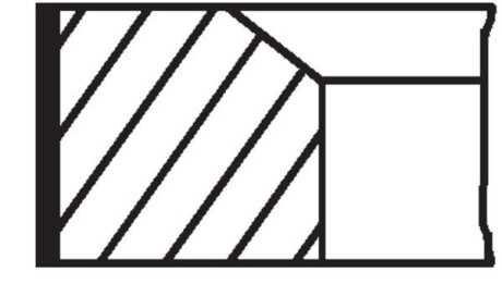 Комплект поршневых колец (83мм).) MAHLE / KNECHT 001RS001750V0