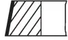 Кольца поршня std (1,5 x 1,5 x 2). ø 70,00 MAHLE / KNECHT 007RS001480N2 (фото 2)