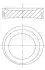 Поршень Opel 86.50 2.0 C20NE MAHLE / KNECHT 0117501 (фото 1)