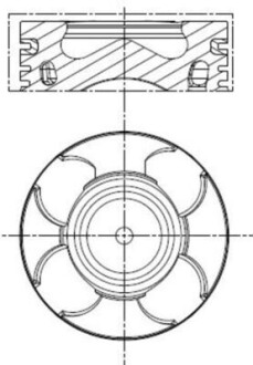 Поршень двигуна MAHLE / KNECHT 011 PI 00100 000