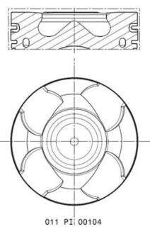 Поршень MAHLE / KNECHT 011 PI 00104 000