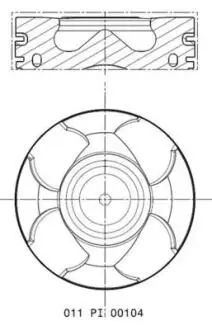 Поршень MAHLE / KNECHT 011 PI 00104 000