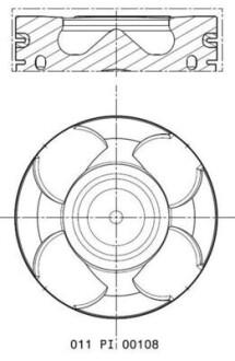 Поршень двигуна MAHLE / KNECHT 011 PI 00108 000