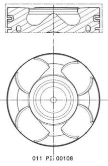 Поршень MAHLE / KNECHT 011 PI 00108 000