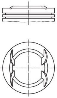 Поршень 79 MAHLE / KNECHT 011PI00111000 (фото 1)