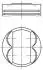 Поршень 73,4 CHEVROLET AVEO, OPEL ADAM, CORSA D, CORSA D/HATCHBACK, CORSA E, CORSA E/HATCHBACK 1.2/1.2LPG 12.09- MAHLE / KNECHT 011PI00113000 (фото 1)