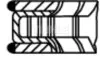 Кольца поршневые, комплект MAHLE / KNECHT 011RS101000N0 (фото 3)