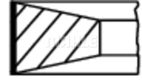 Кольца поршневые.) MAHLE / KNECHT 011RS101010N0