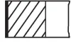 Кільця поршневі,комплект MAHLE / KNECHT 011 RS 10109 0N0 (фото 1)