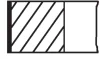 74,25 1,2-1,2-2 Комплект поршньових кілець OPEL ASTRA K, KARL 1.0/1.0LPG/1.4 01.15-12.22 MAHLE / KNECHT 011RS101100N1 (фото 1)