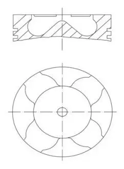 Поршень MAHLE / KNECHT 0120701