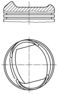 Поршень MAHLE / KNECHT 0133801