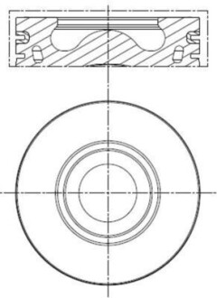 Поршень двигуна MAHLE / KNECHT 013 PI 00136 000