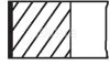 Комплект поршневых колец из 3 шт.. MAHLE / KNECHT 014 22 N2 (фото 1)