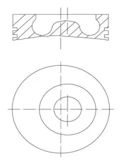 Поршень MAHLE / KNECHT 0150500