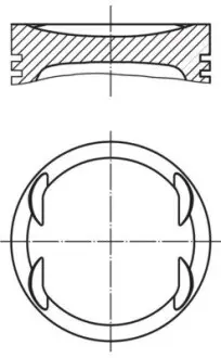 Поршень MAHLE / KNECHT 0157600 (фото 1)