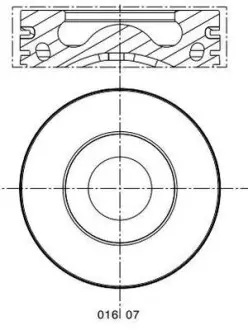 Поршень двигуна MAHLE / KNECHT 0160700