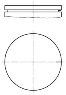 Поршень MAHLE / KNECHT 021 03 00 (фото 1)