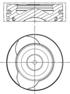 Поршень Renault Kangoo/Megane/Scenic 1.5dCi 09- MAHLE / KNECHT 021PI00128000 (фото 1)