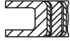 Поршневые кольца MAHLE / KNECHT 021RS001190N0 (фото 3)
