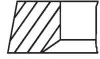 Поршневые кольца 69.5mm (+0,50) (1.5x1.5x2.5) Nissan Kubistar, Renault ClioI,Clio II,Kangoo,Twingo I 1.1/1.2/1.2LPG 96- MAHLE / KNECHT 02204N1 (фото 2)