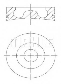 Поршень Mahle MAHLE / KNECHT 0280202 (фото 1)