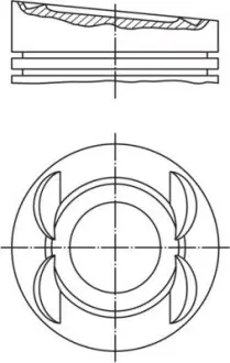 Поршень MAHLE / KNECHT 0280312