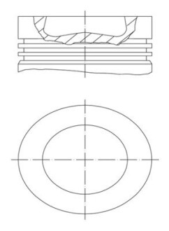 Поршень двигуна MAHLE / KNECHT 028 PI 00121 002