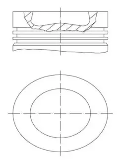 Поршень двигуна MAHLE / KNECHT 028 PI 00121 002