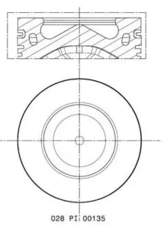 Поршень двигуна MAHLE / KNECHT 028 PI 00135 000