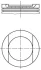 Поршень 81,25 (1-1,2-2) AUDI A3, SEAT ALTEA, ALTEA XL, LEON, TOLEDO III, SKODA OCTAVIA II, VW GOLF PLUS V, GOLF V, GOLF VI, JETTA III 1.6/1.6ALK 05.03-12.13 MAHLE / KNECHT 028PI00144001 (фото 1)