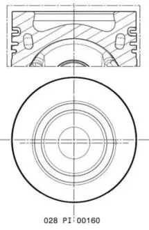 Поршень MAHLE / KNECHT 028 PI 00160 002