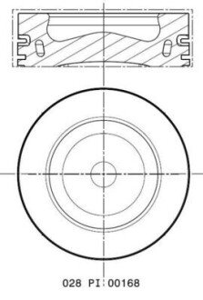 Поршень двигуна MAHLE / KNECHT 028 PI 00168 002