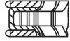 Комплект поршневых колец (76,5мм).) MAHLE / KNECHT 028RS101030N0 (фото 3)