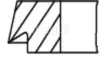 Комплект поршневых колец Audi &quot;08-18 MAHLE / KNECHT 028RS101130N0 (фото 2)