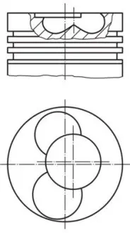 Поршень двигуна MAHLE / KNECHT 030 41 01