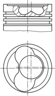 Поршень MAHLE / KNECHT 0306500 (фото 1)