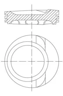 Поршень MAHLE / KNECHT 0306802