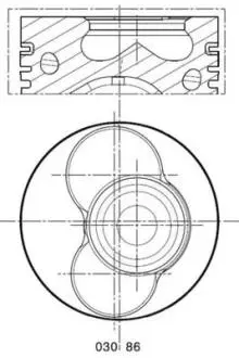 Поршень MAHLE / KNECHT 0308600