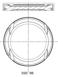 Поршень MAHLE / KNECHT 030 99 02 (фото 1)