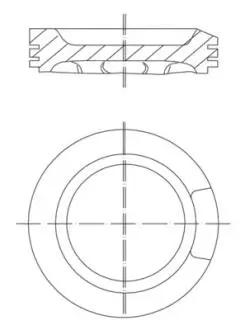 Поршень VW Passat/Audi A3/A4/A6 1.8T 97-05 (81.51mm/+0.5) MAHLE MAHLE / KNECHT 033 04 02