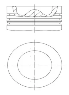 Поршень 75 (2-1,95-2) DS DS 3, DS 4, DS 5, CITROEN BERLINGO, BERLINGO MULTISPACE, BERLINGO/MINIVAN, C3 AIRCROSS I, C3 AIRCROSS II, C3 II, C3 III, C3 PICASSO, C4 CACTUS 1.6D 01.13- MAHLE / KNECHT 039PI00127000